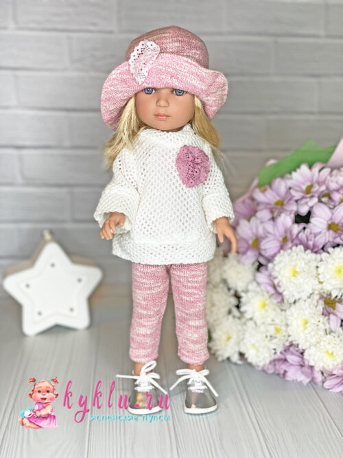 Кукла Carlota в розовой шляпке