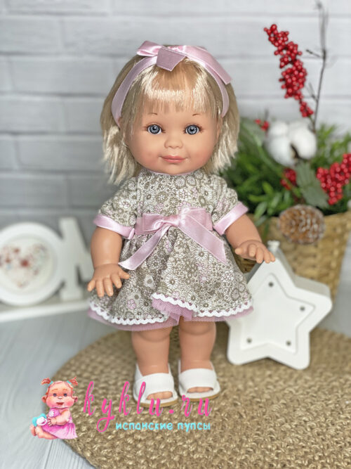Кукла Бетти в бежевом платье от Lamagik