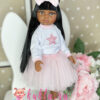 Кукла Нора мулатка в розовом комплекте