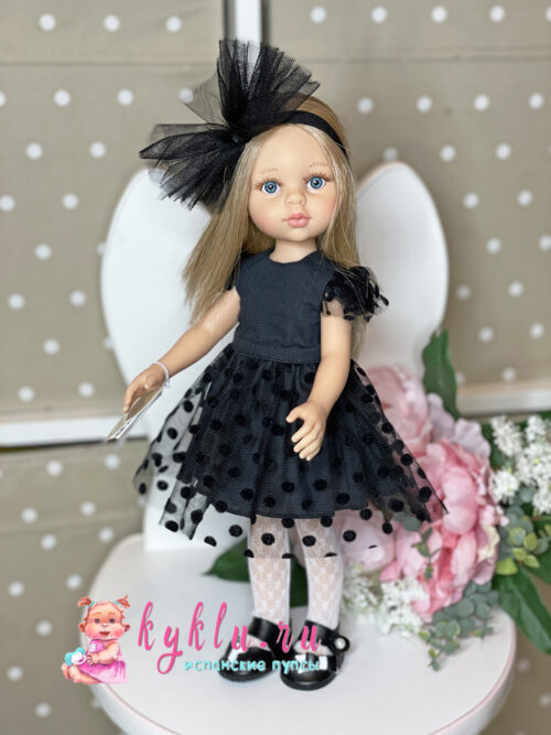 Кукла Карла Paola Reina в черном платье