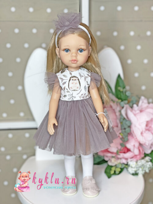 Кукла Карла от Paola Reina в платье с ежиками