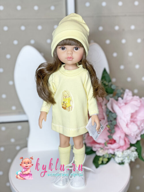 Кукла Кэрол с челкой в желтом комплекте