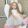 Кукла Маника в белом пышном платье 32 см