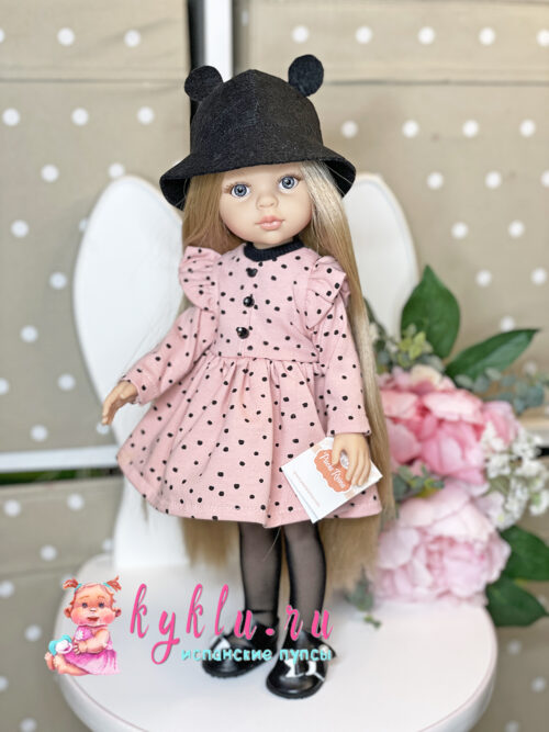 Кукла Карла рапунцель в платье и шляпе
