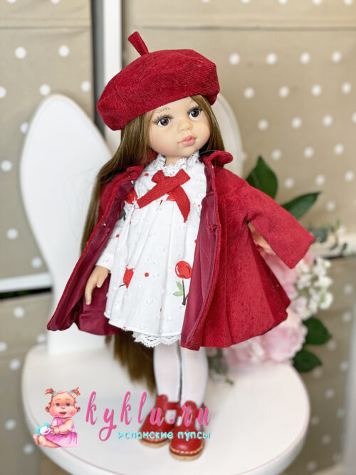 Кукла Кэрол рапунцель в красном пальто