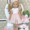 Кукла Клео Ирис в розовом платье с зайчиками 32 см от Paola Reina