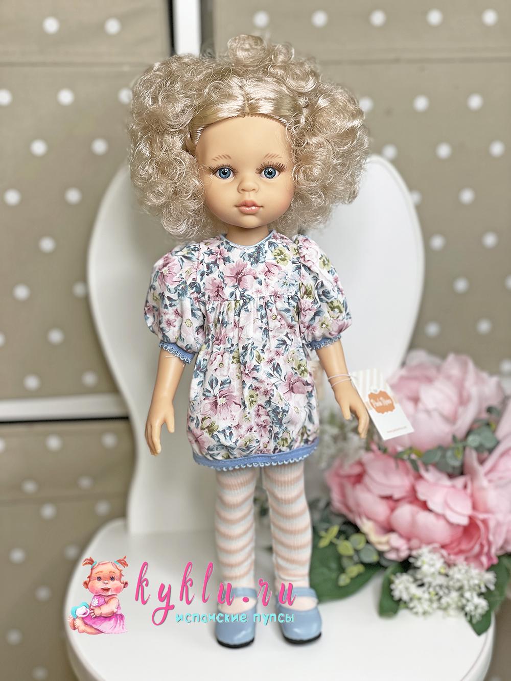 Кукла Мари Пилар с кудрявыми светлыми волосами 32 см от Paola Reina