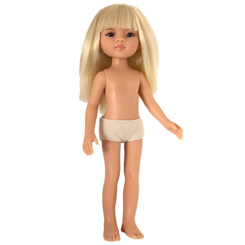 Кукла Маника с платиновыми волосами без одежды